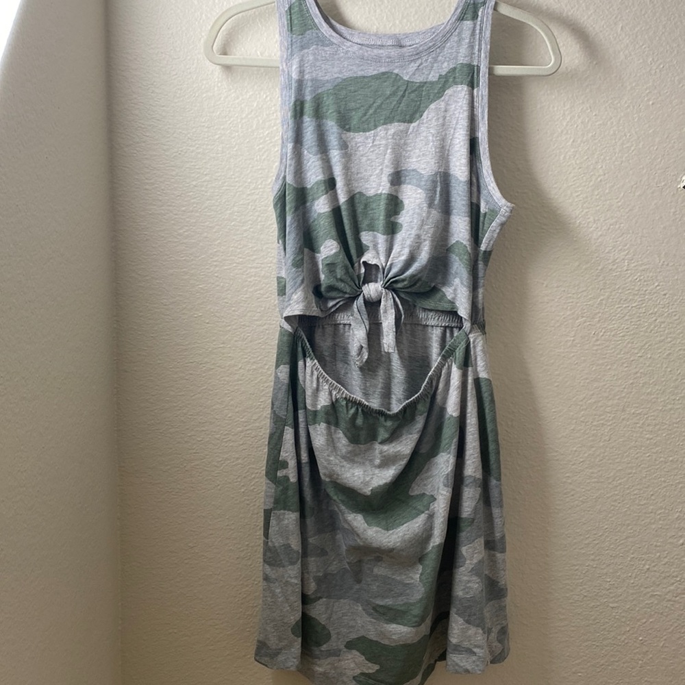 Aerie tie front midriff dress